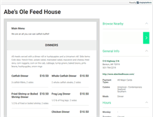 Tablet Screenshot of abesfeedhouse.com